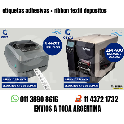 etiquetas adhesivas   ribbon textil depositos