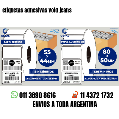 etiquetas adhesivas void jeans