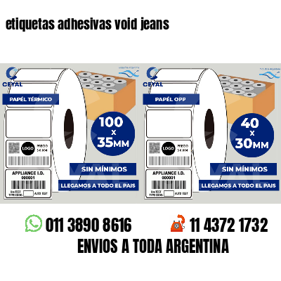 etiquetas adhesivas void jeans