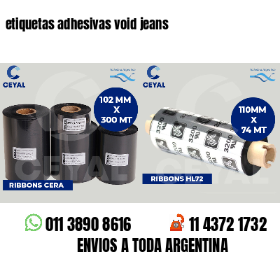 etiquetas adhesivas void jeans