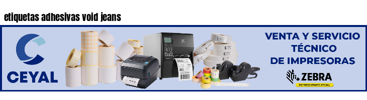 etiquetas adhesivas void jeans