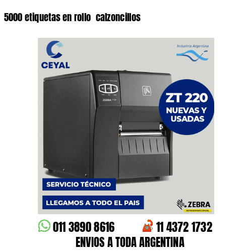 5000 etiquetas en rollo  calzoncillos