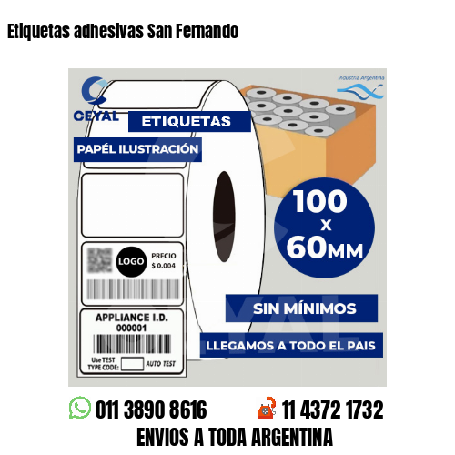 Etiquetas adhesivas San Fernando