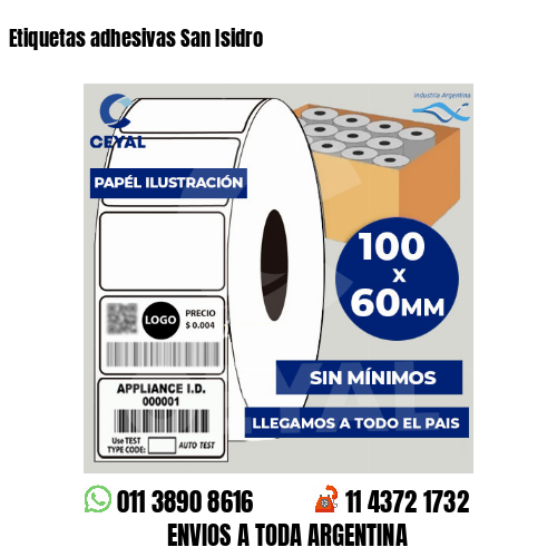 Etiquetas adhesivas San Isidro