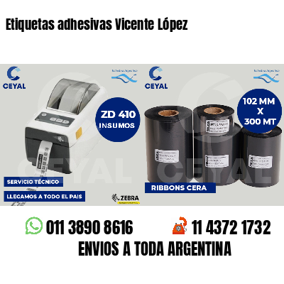 Etiquetas adhesivas Vicente López
