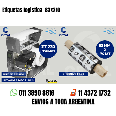 Etiquetas logistica  83x210