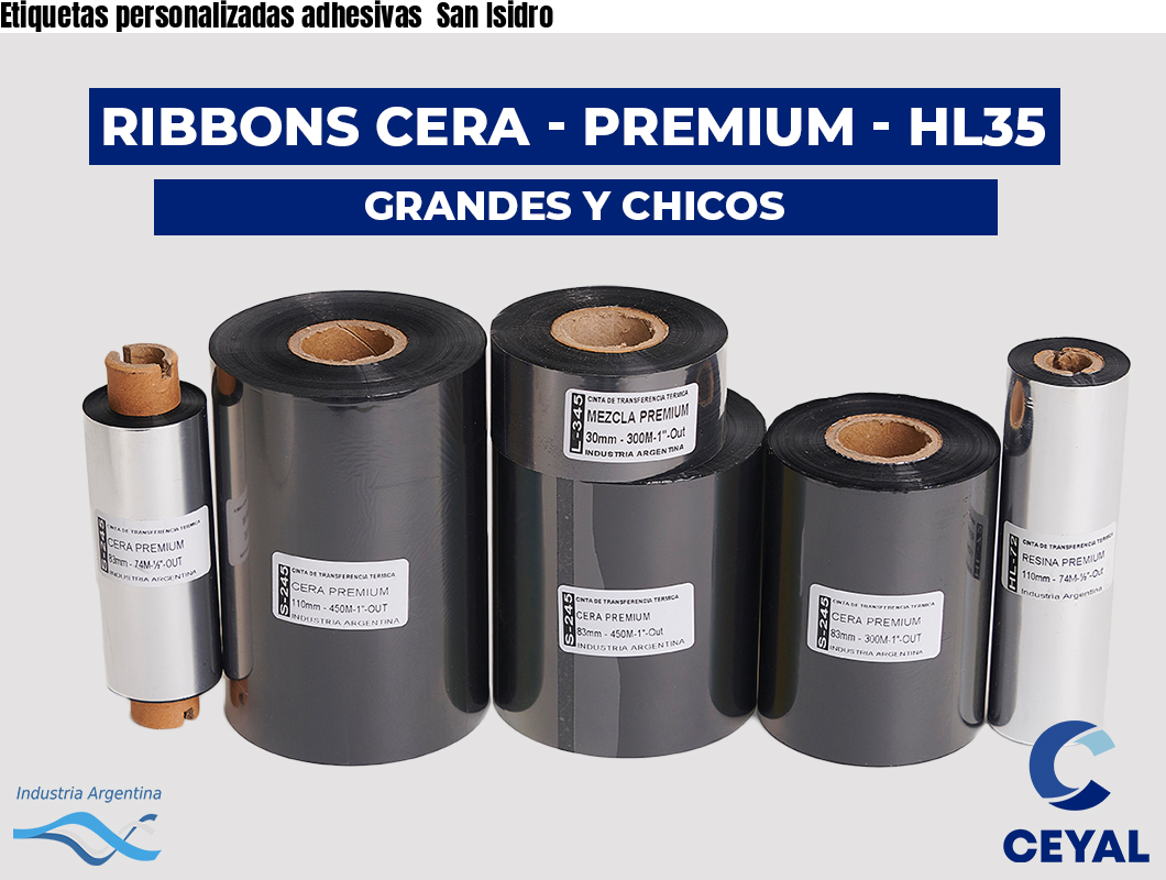 Etiquetas personalizadas adhesivas  San Isidro