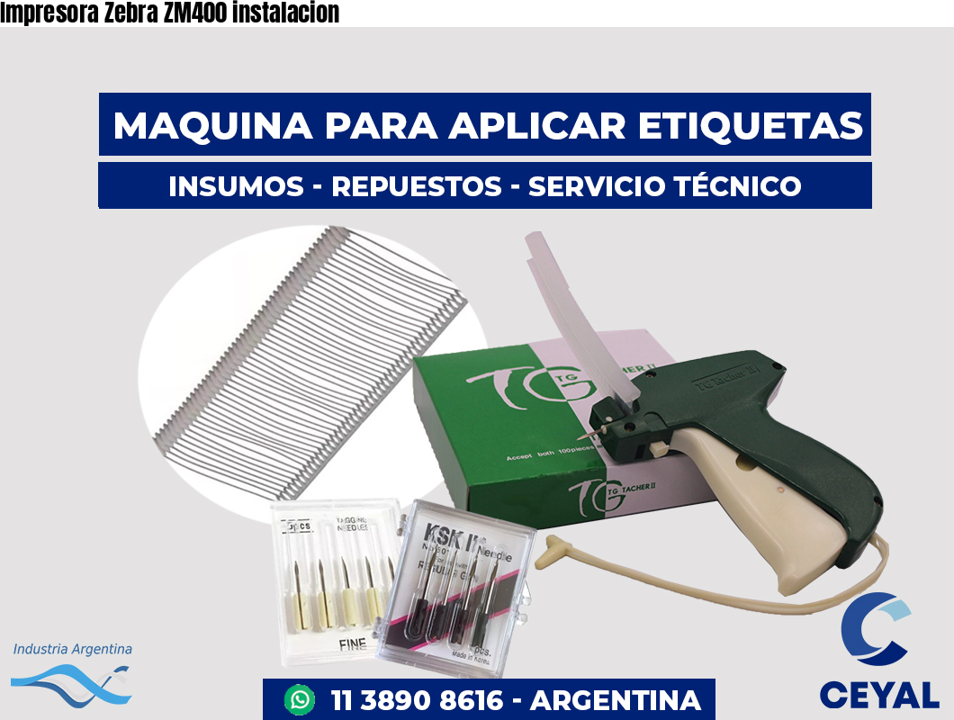 Impresora Zebra ZM400 instalacion