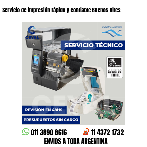 Servicio de impresión rápido y confiable Buenos Aires