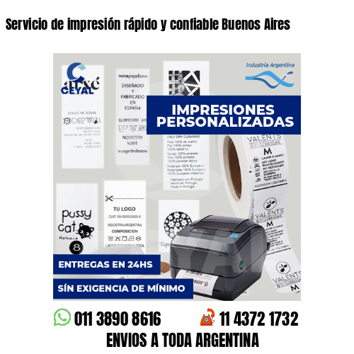 Servicio de impresión rápido y confiable Buenos Aires