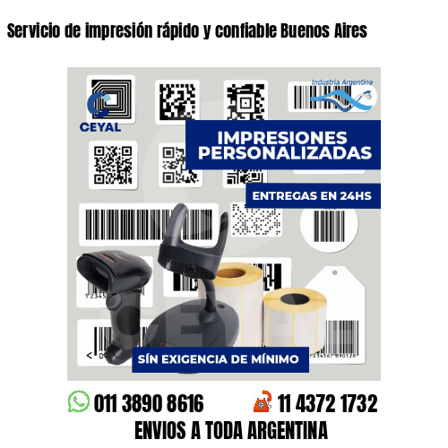 Servicio de impresión rápido y confiable Buenos Aires