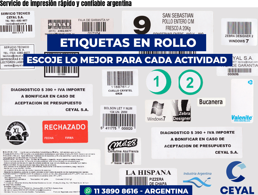 Servicio de impresión rápido y confiable argentina