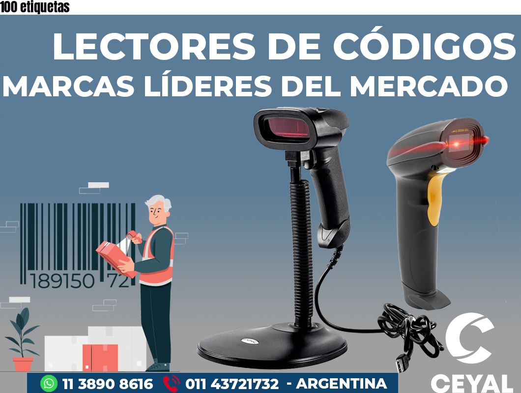 100 etiquetas