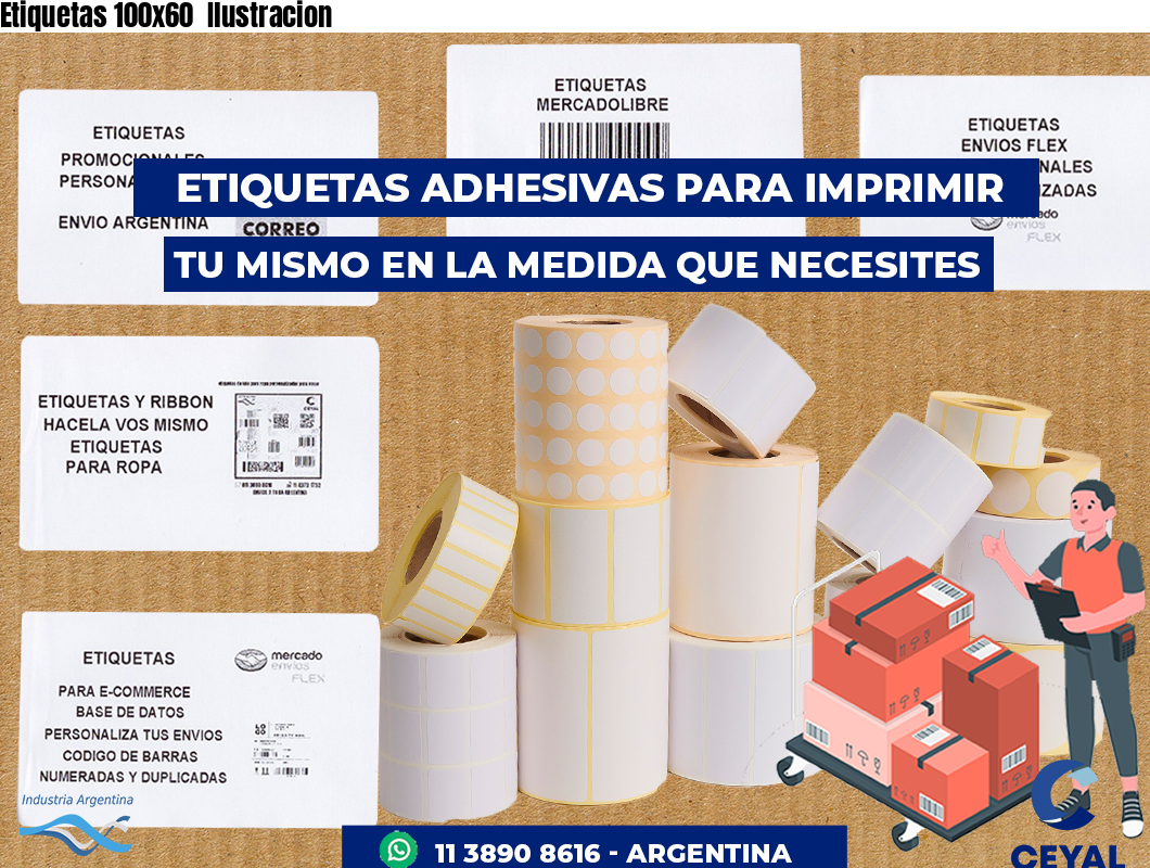 Etiquetas 100x60 Ilustracion