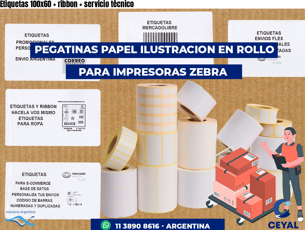 Etiquetas 100x60   ribbon   servicio técnico