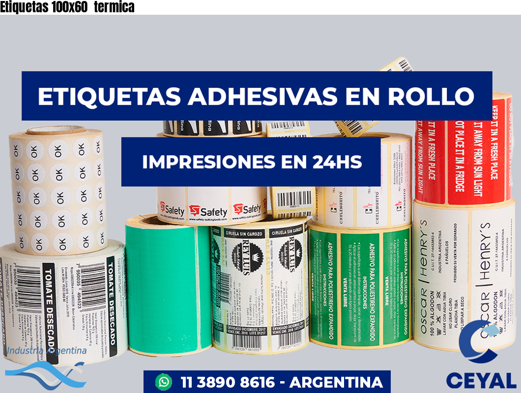 Etiquetas 100x60  termica