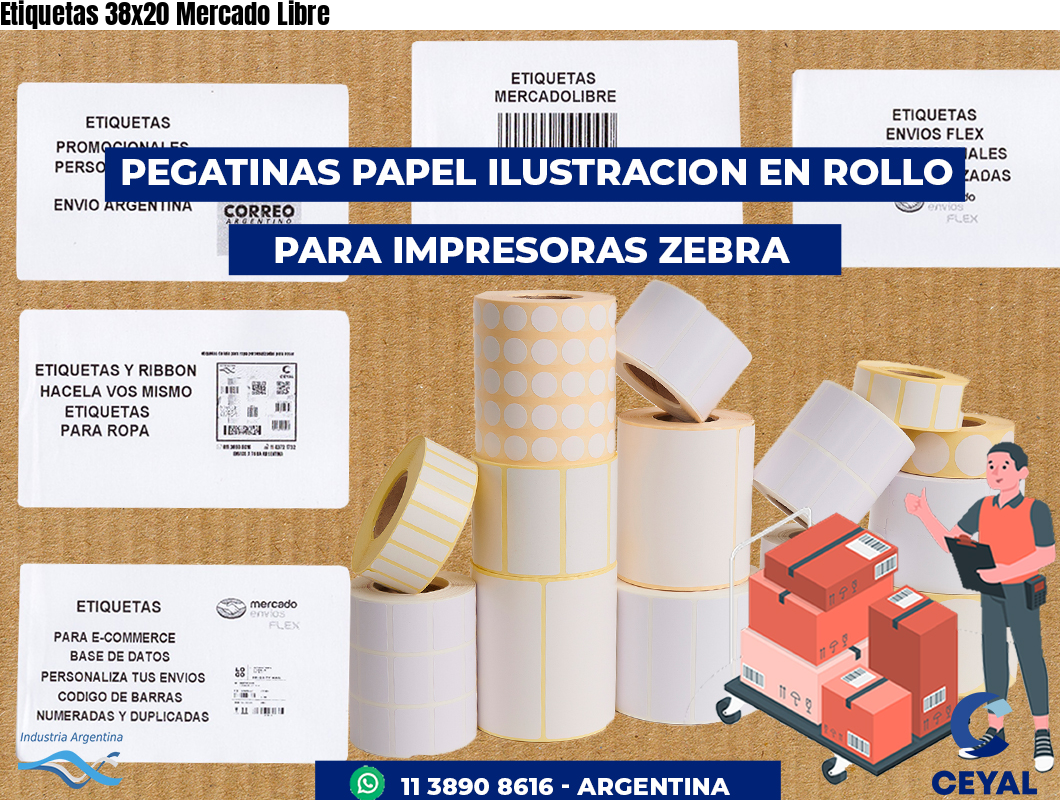 Etiquetas 38x20 Mercado Libre