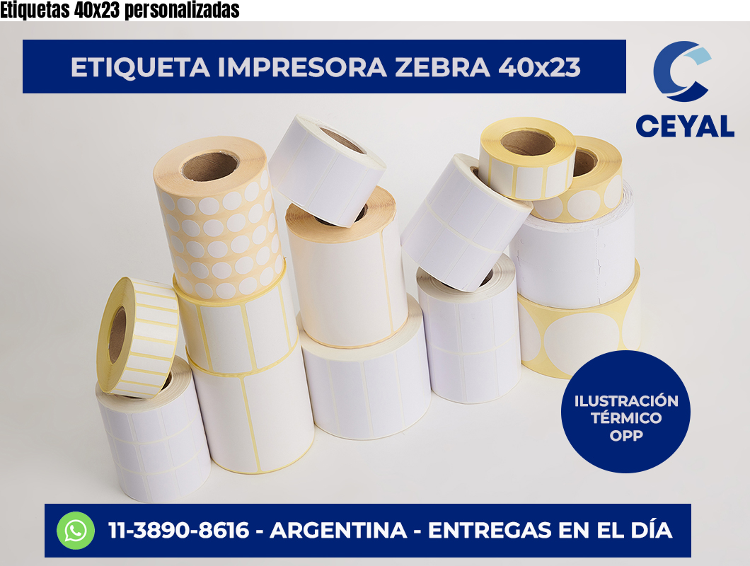 Etiquetas 40×23 personalizadas