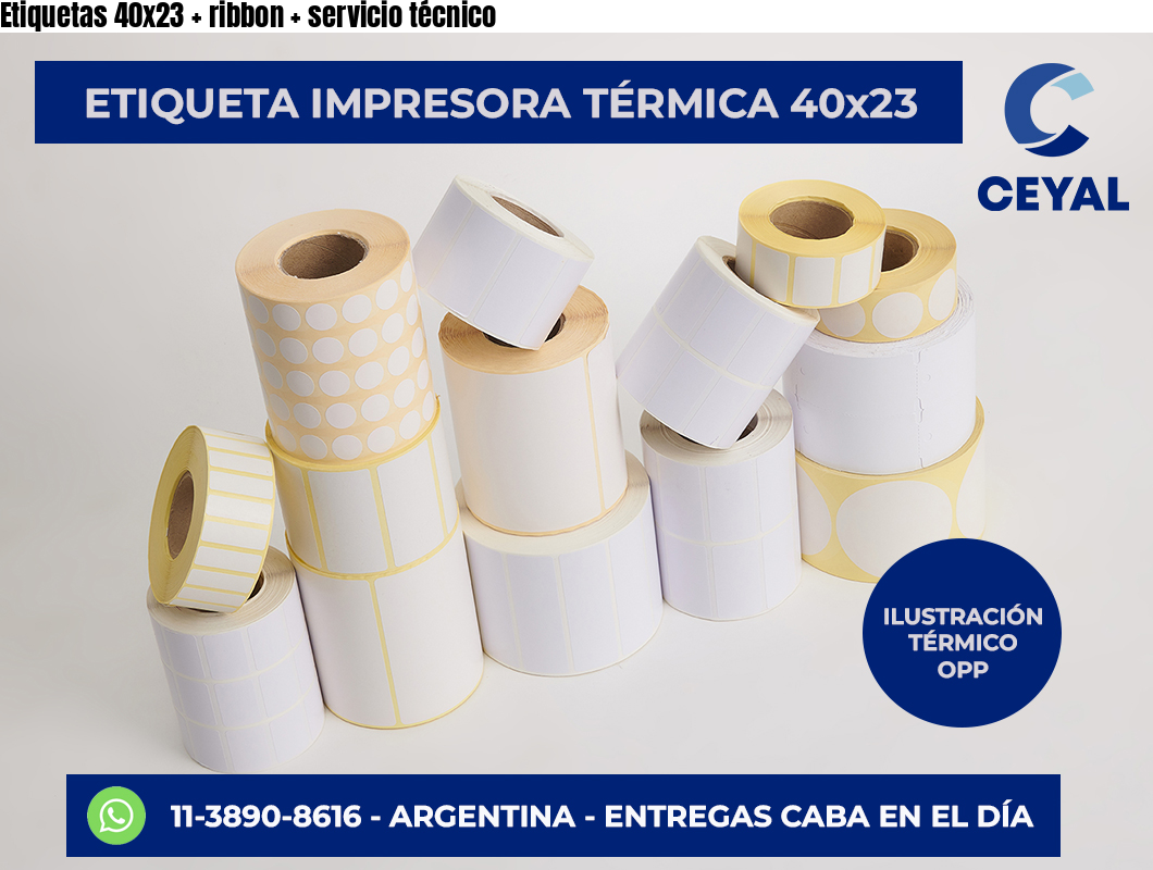 Etiquetas 40×23   ribbon   servicio técnico