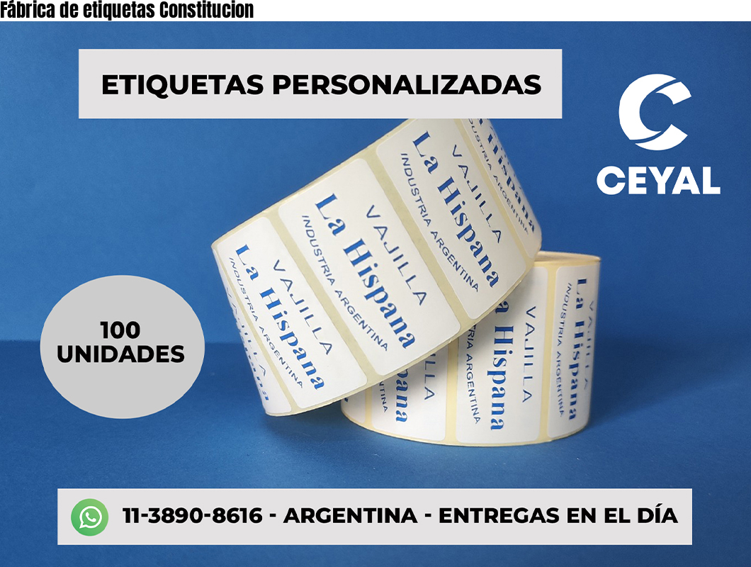 Fábrica de etiquetas Constitucion