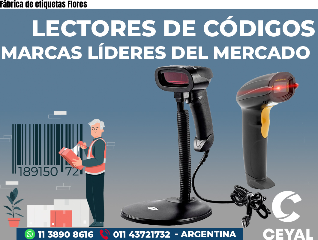 Fábrica de etiquetas Flores