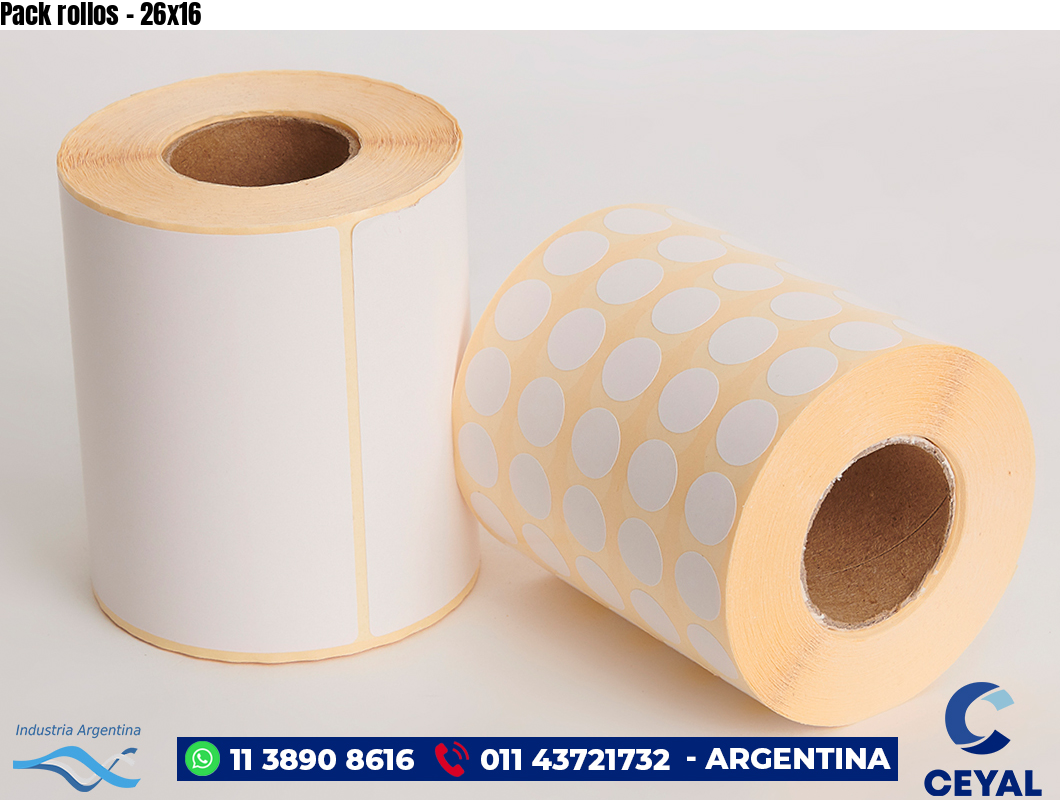 Pack rollos - 26x16