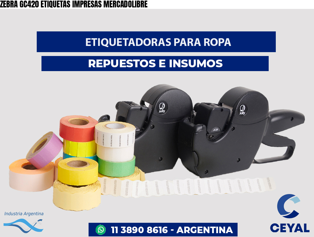 ZEBRA GC420 ETIQUETAS IMPRESAS MERCADOLIBRE