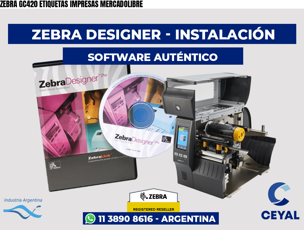 ZEBRA GC420 ETIQUETAS IMPRESAS MERCADOLIBRE