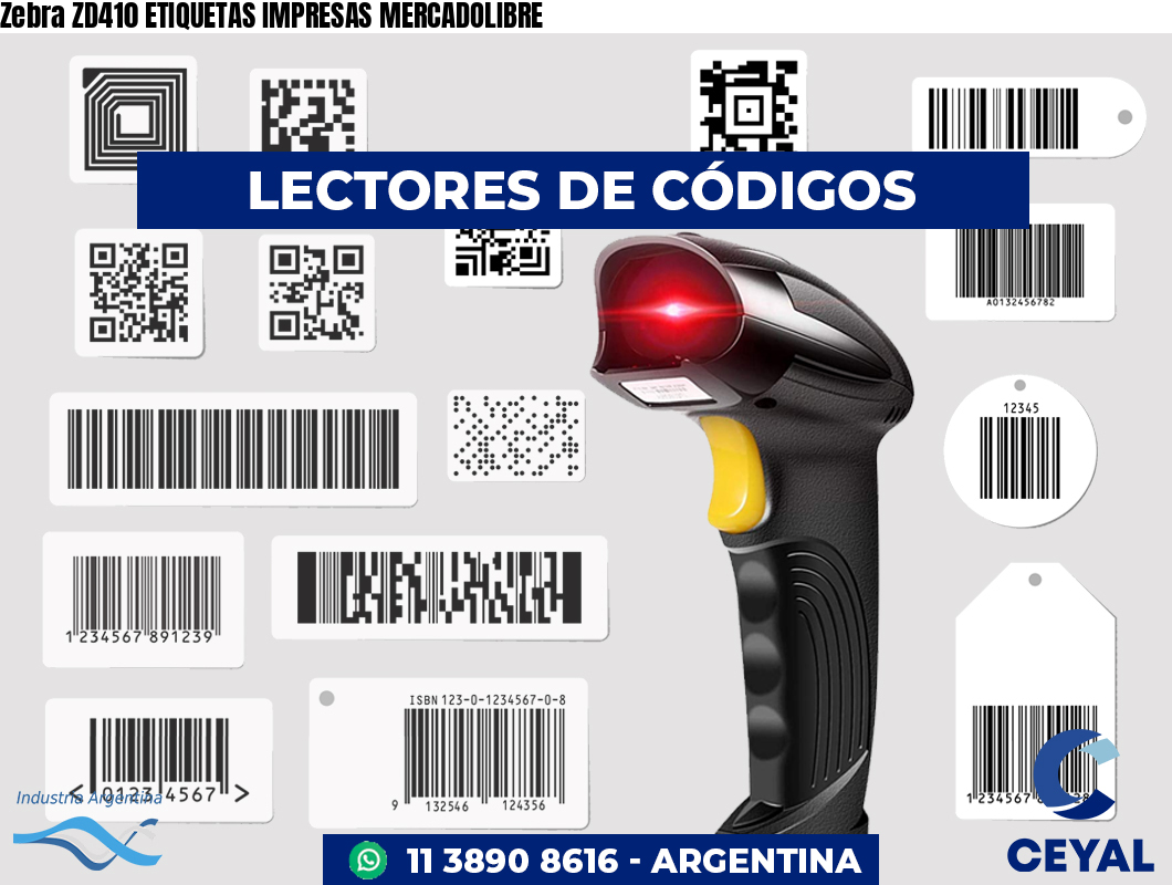 Zebra ZD410 ETIQUETAS IMPRESAS MERCADOLIBRE