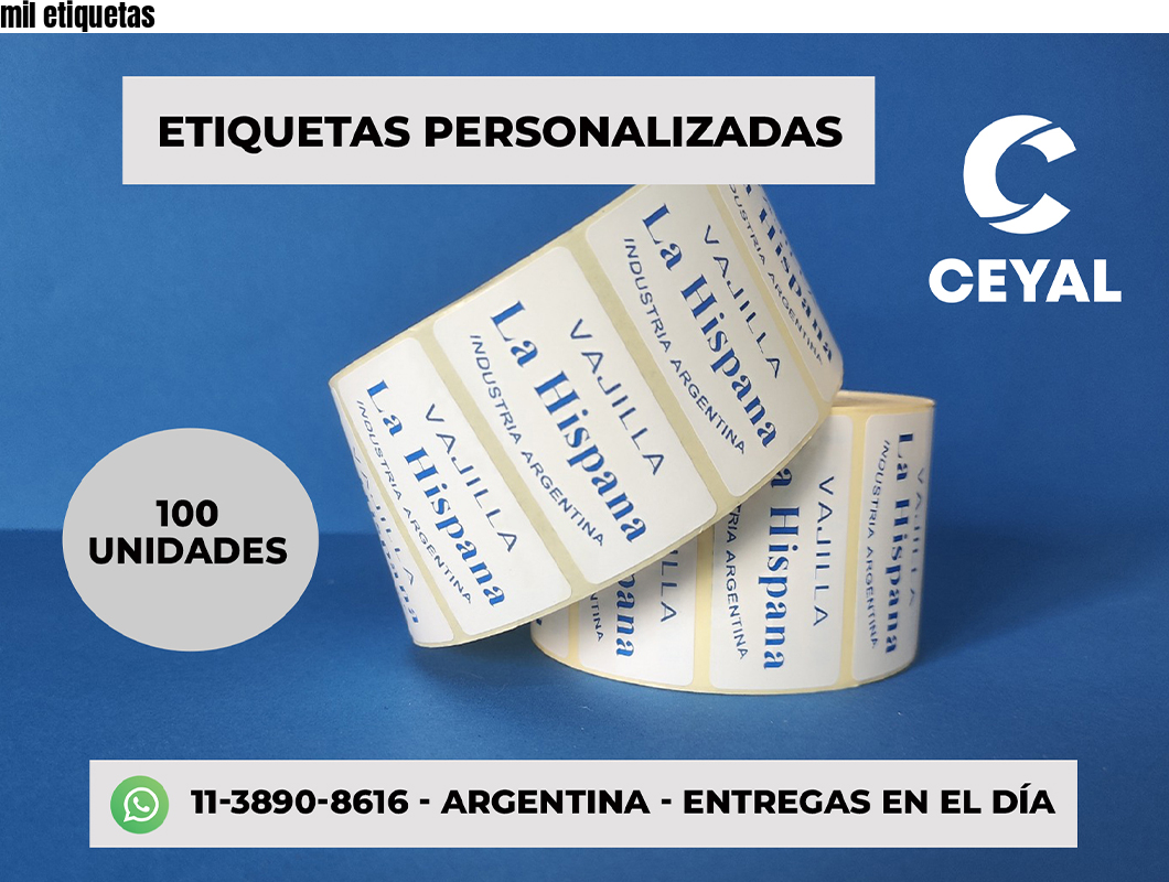 mil etiquetas