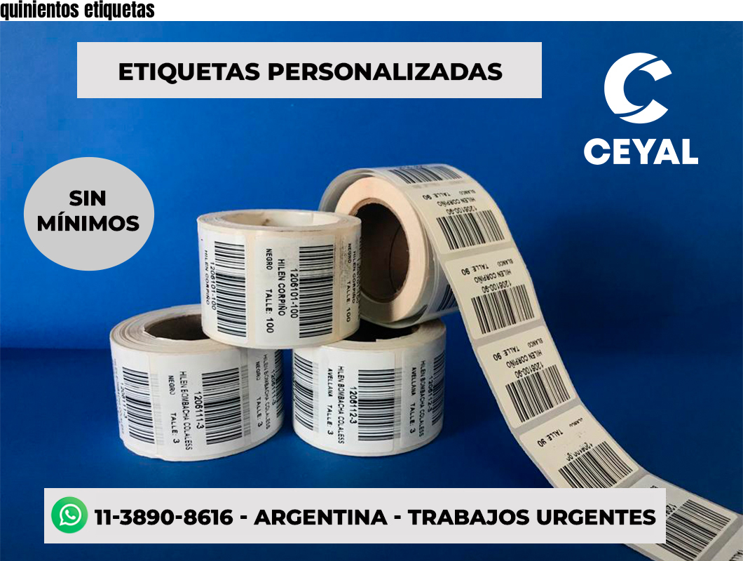quinientos etiquetas