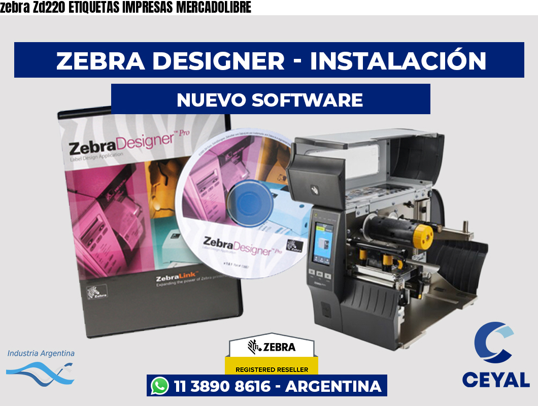 zebra Zd220 ETIQUETAS IMPRESAS MERCADOLIBRE