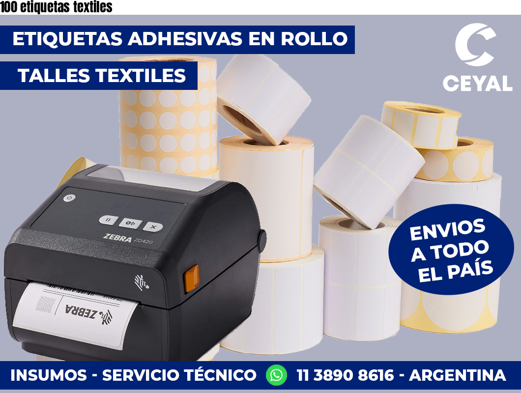 100 etiquetas textiles