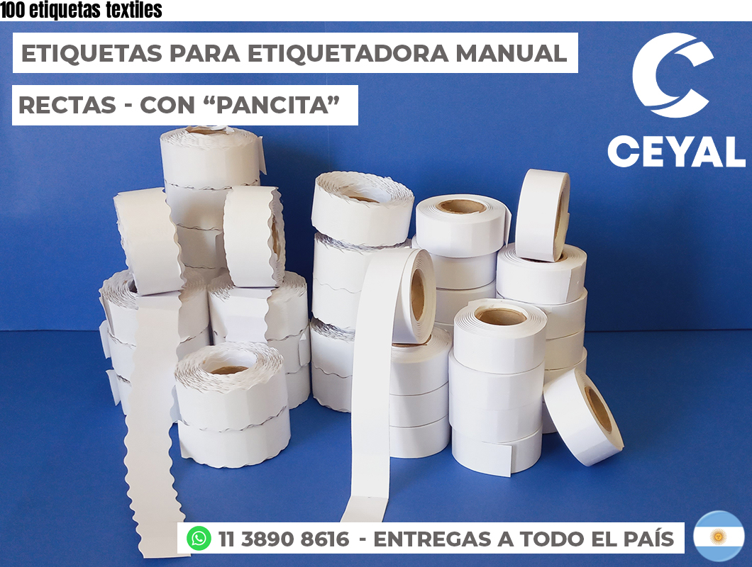 100 etiquetas textiles