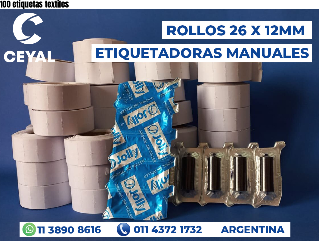 100 etiquetas textiles