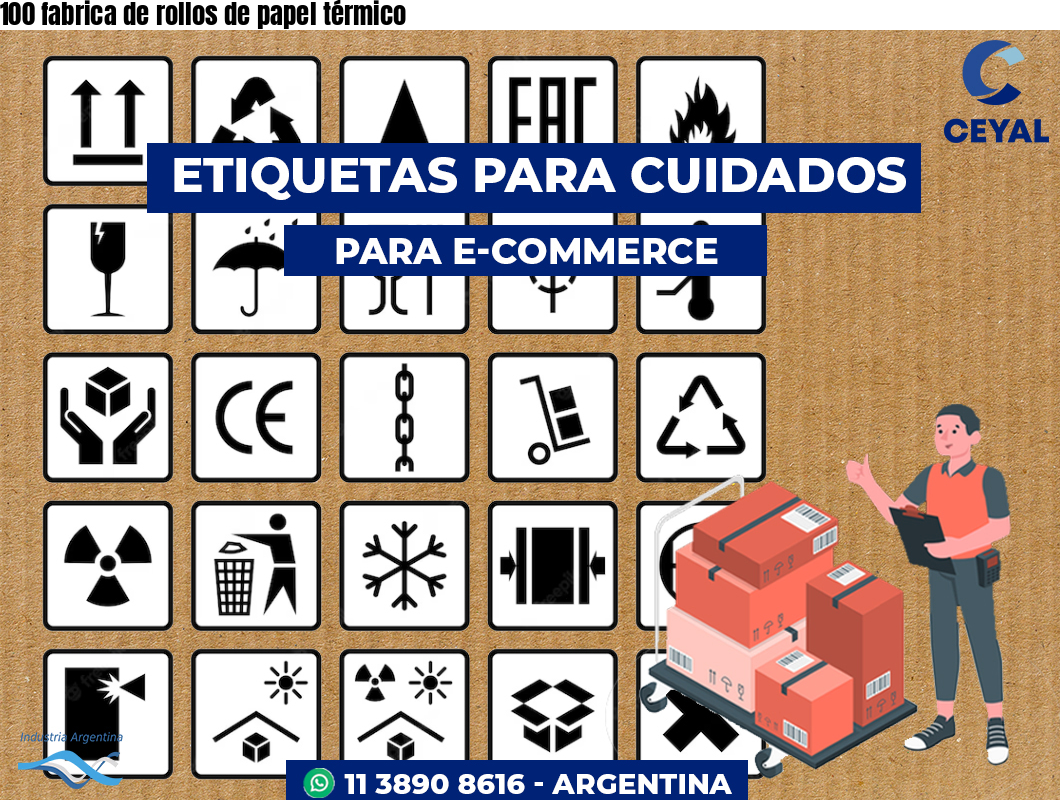 100 fabrica de rollos de papel térmico