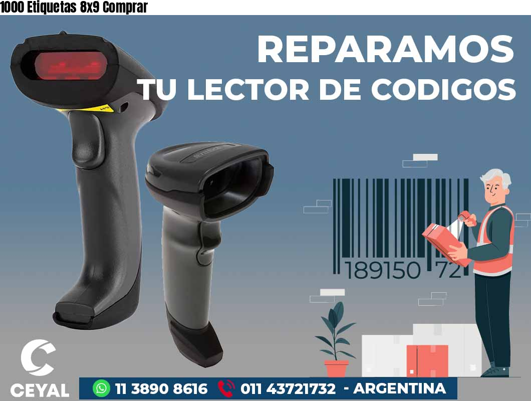 1000 Etiquetas 8x9 Comprar