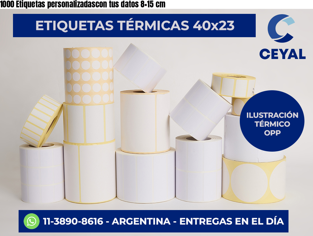 1000 Etiquetas personalizadascon tus datos 8×15 cm