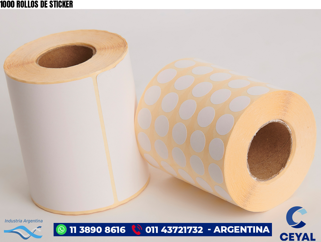 1000 ROLLOS DE STICKER