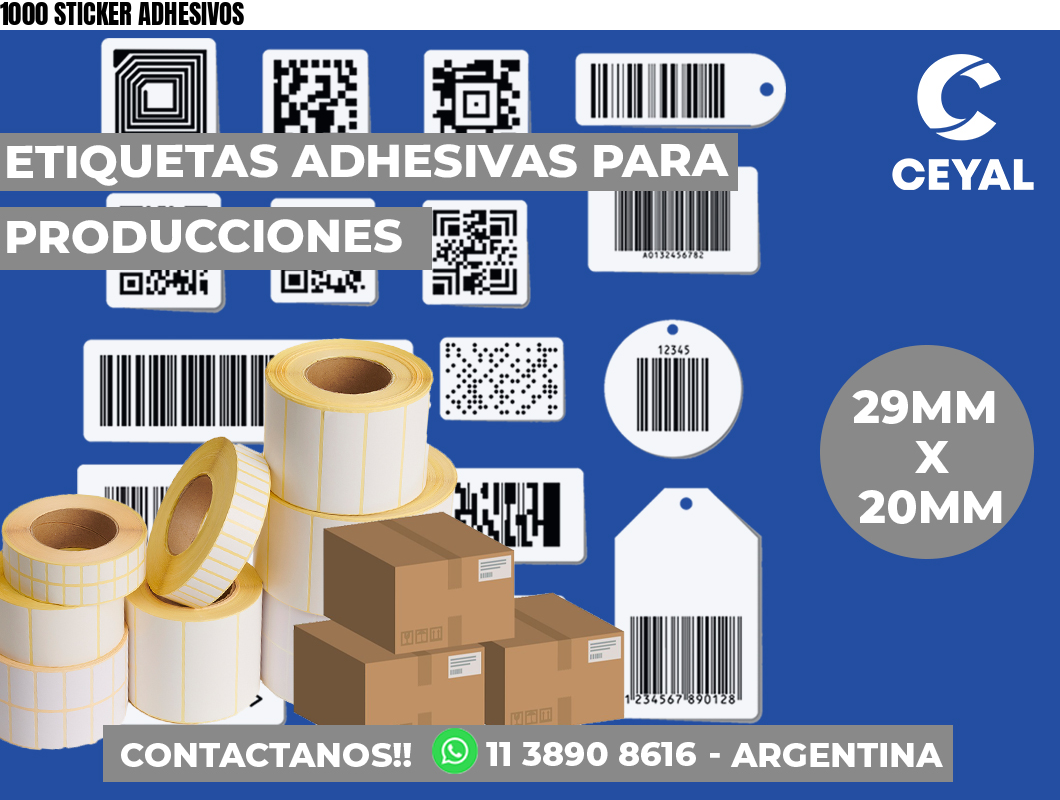 1000 STICKER ADHESIVOS