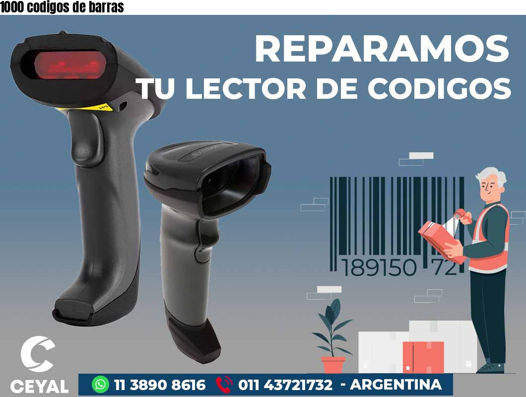 1000 codigos de barras