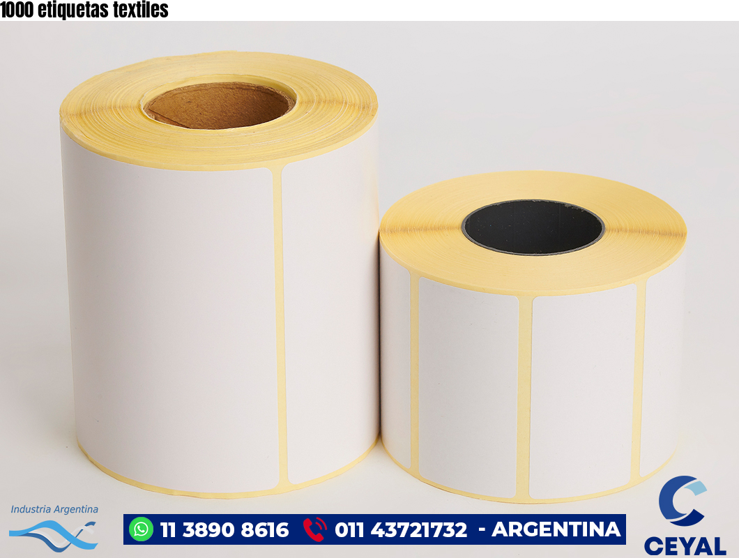 1000 etiquetas textiles