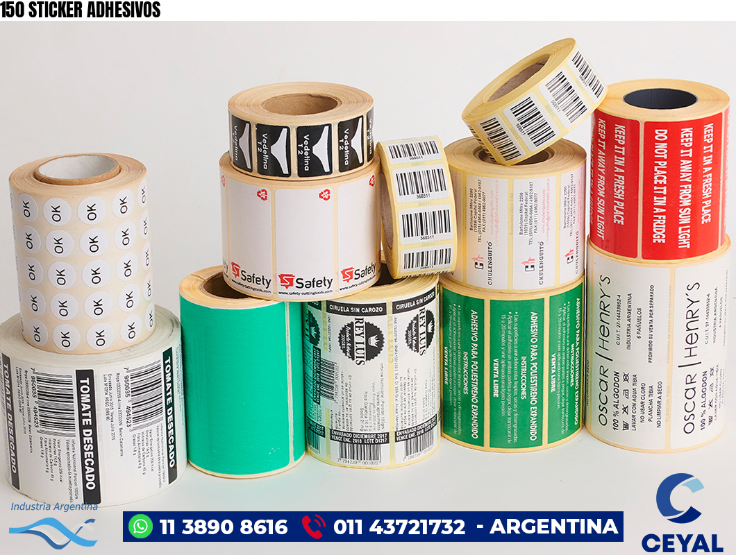 150 STICKER ADHESIVOS