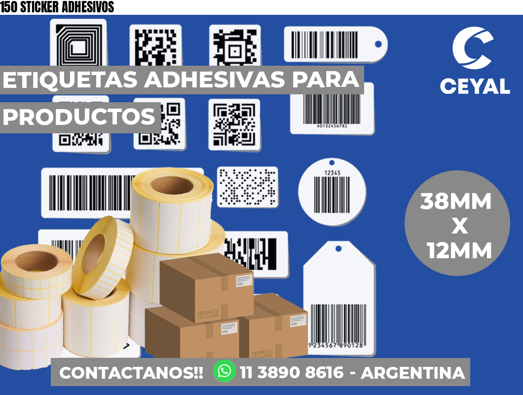 150 STICKER ADHESIVOS