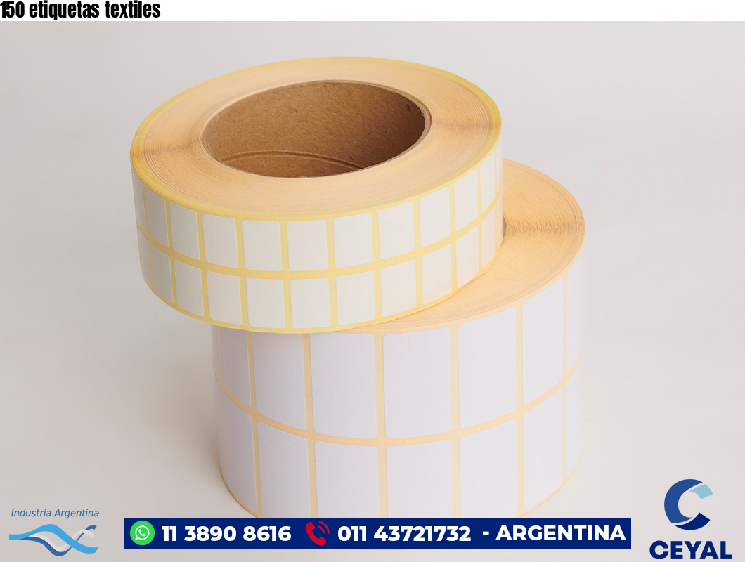 150 etiquetas textiles