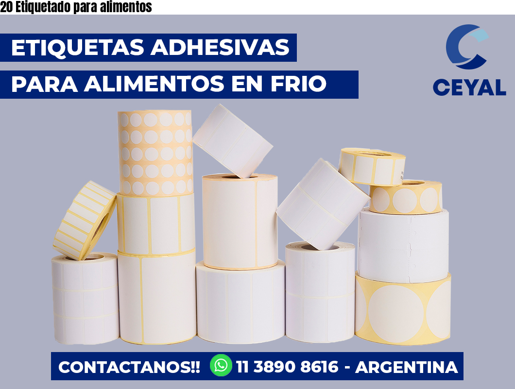 20 Etiquetado para alimentos