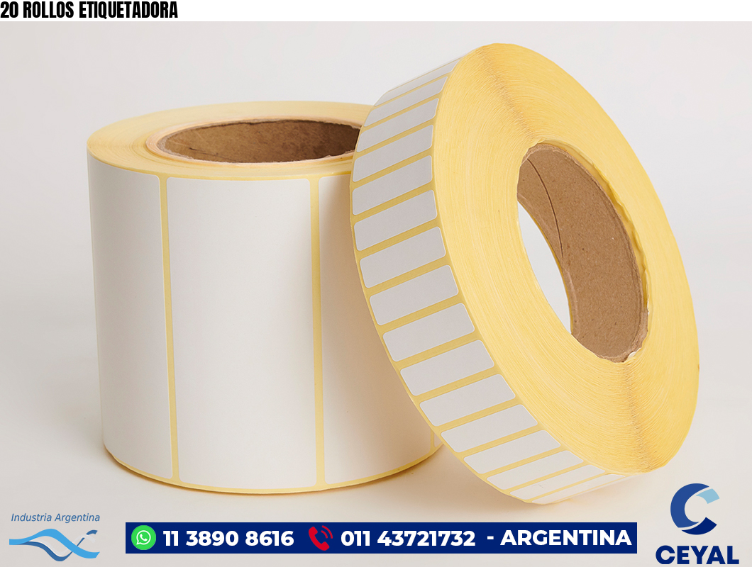 20 ROLLOS ETIQUETADORA