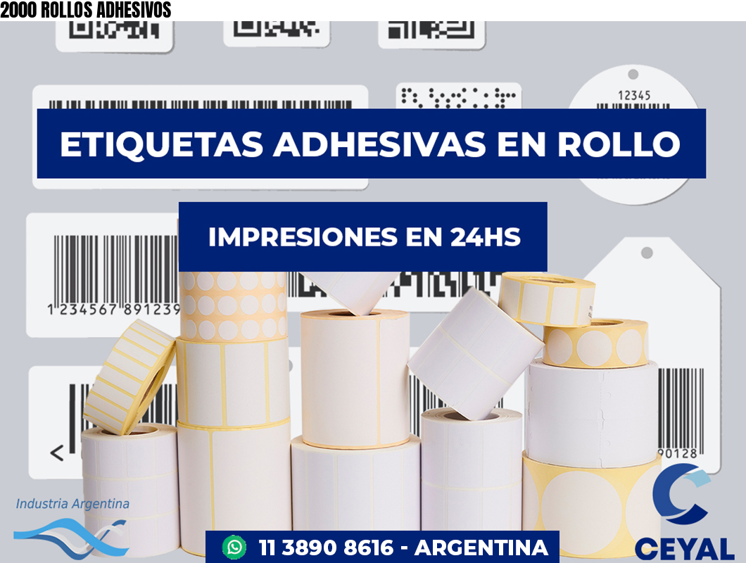 2000 ROLLOS ADHESIVOS