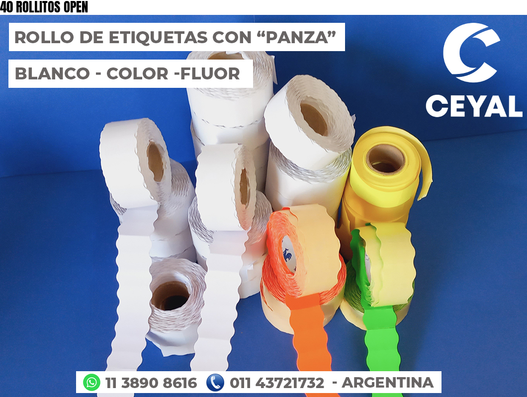 40 ROLLITOS OPEN
