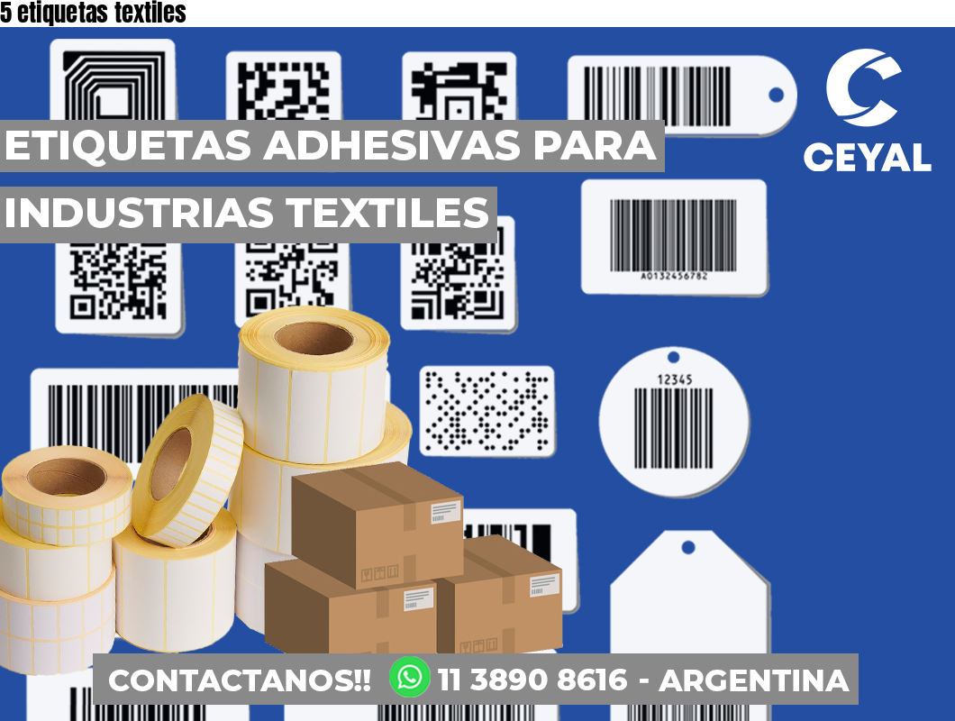 5 etiquetas textiles